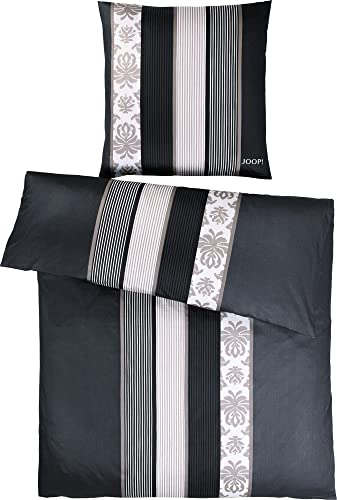 Joop! Bettwäsche Ornament Stripe schwarz 4022-09 1 Bettbezug 155 x 220 cm + 1 Kissenbezug 80 x 80 cm