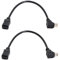 CY 2 cables de extensión de 90 grados hacia arriba y hacia abajo mini USB de 5 pines macho a hembra, 0,2 m
