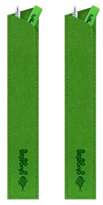 glugglug Premium Reusable Silicone Smoothie Straws BPA Free | 2 Straws + 2 Brushes + 2 Sleeves + 'Smoothie' eBook Gift | Drink Safely Cold Hot Thick Drinks | Fit Any Size Tumbler