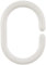 WENKO Anneaux pour Rideau de Douche Set de 12 - Set de 12, ovales, Plastique, 3 x 4.5 cm, Blanc