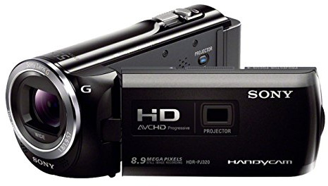 Sony HDR-PJ320EB HD Flash Camcorder (1920 x 1080 Pixel, G-Optik mit 30-fach Zoom, Projektor mit 13 Lumen, HDMI) schwarz