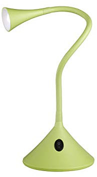 Reality Leuchten LED Tisch, Wandleuchte, Kunstoff Flexarm, inklusive An/Aus Schalter, 1x 3 W, grün R52391115