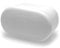 GLEITGUT 4 x Fußkappen Oval 40 x 20 mm Rohrkappen Weiss Endkappen Für Ovalrohr