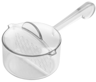 Premier Housewares Butter Melting Saucepan / Microwave Butter Melting Saucepan / Saucepan / Plastic Saucepan with Lid and Mixer - 200ml
