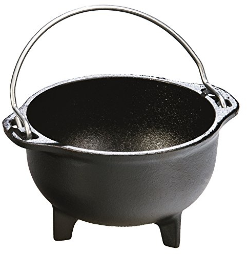 LODGE - Paiolo COUNTRY Piccolo Tondo in Ghisa Antiruggine - Dimensioni: 14,91 x 12,4 Ø x 7,7 cm