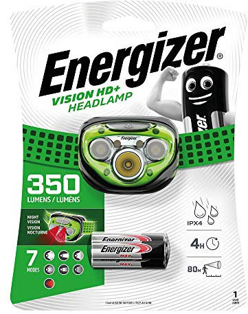 Energizer Vision HD+ Headlight with 3 x AAA Energizer Max batteries included