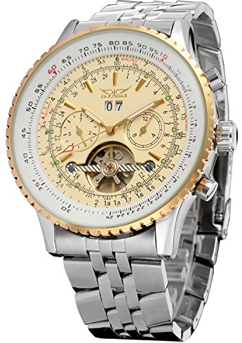 FORSINING Men's Automatic Tourbillon Complete Calendar Wrist Watch JAG034M4T1