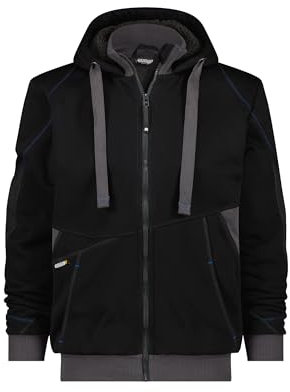 Dassy Unisex Pulse 290G Jacke, Nero/Grigio, XL