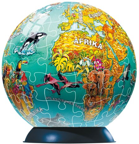 Ravensburger 11381 - Kinderglobus Deutsch - 96 Teile Junior puzzleball