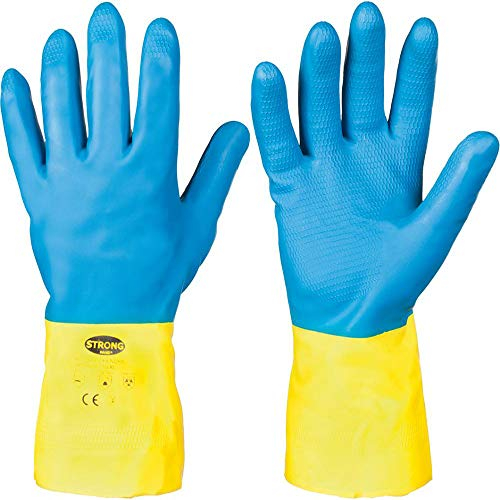 Chemiehandschuh Kenora Gr.10 blau/gelb EN 388,EN 3 74 PSA III STRONGHAND