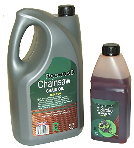 Saw Chain Oil 5 Litres & 1 Litre 2 Stroke Oil For Most Chainsaws