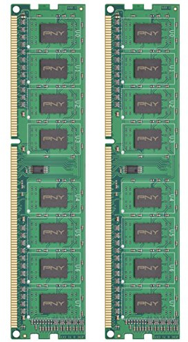 PNY Performance - Kit di memoria desktop CL9 da 16 GB (2 x 8 GB) DDR3 1333 MHz (PC3-10666) CL9, MD16GK2D31333NHS