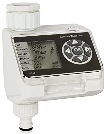 Cofan Timer Digitale per l'irrigazione | Regolazione Elettronica | Ideale per Il Giardino | 4 modalità