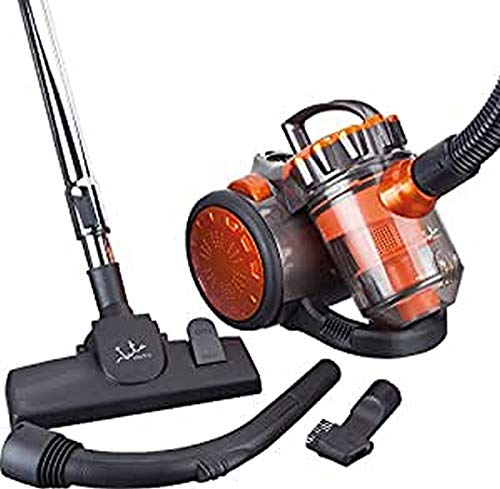 Jata AP999 Multizyklon-Staubsauger ohne Beutel, Filter anti-ácaro, 700 W, Schwarz und Orange
