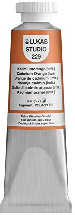 LUKAS STUDIO OIL 75 ml, Ölfarbe in Premium-Qualität, Farbton Kadmiumorange