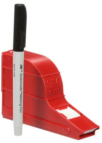 3 M Scotch SWD Code Dispenser with a Cable Markierern, Write On, White