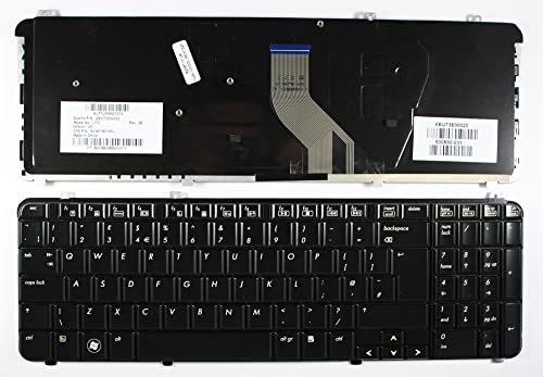 Keyboards4Laptops Reino Unido Negro Brillante Teclado de Repuesto para Ordenador portátil Compatible con HP Pavilion DV6-1020ES
