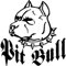 NetSpares Plott Aufkleber Pit Bull Hund Dogge Pitbull Dog Sticker Tuning Static Fun