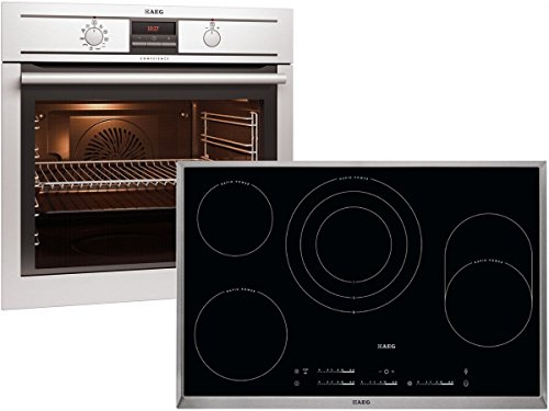 AEG BP31383 Set forno Pyrolyse BP3003001M + piano cottura in vetroceramica HK854870X-B