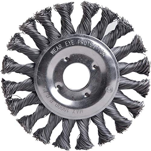 Unbekannt - Cepillo redondo 115x0,5mm alambre de acero anudó fortis