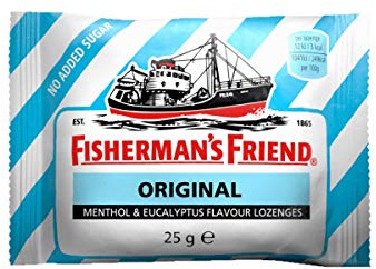 Caramelle Fisherman's Original Senza Zucchero - 24 buste da 25g - Gusto forte e persistente grazie alla storica ricetta senza zucchero
