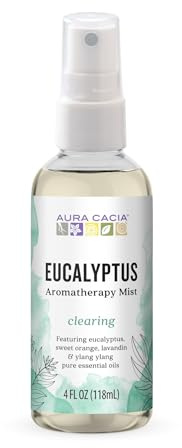 Aura Cacia Room and Body Mist, Clearing Eucalyptus, 4 Fluid Ounce