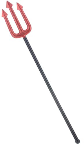 Smiffys Trident scintillant, Rouge, 58 cm