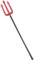 Smiffys Trident scintillant, Rouge, 58 cm