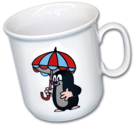 Maulwurf Tasse mit Schirm