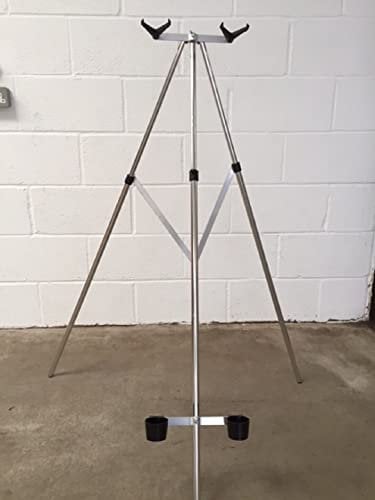 Parker Angling 3-6ft Telescopic Fishing Tripod Rod Rest with Double U-Heads