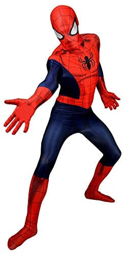 Morphsuits Erwachsene Offizielles Marvel Ganzkörperanzug Amazing Spiderman Kostüm - Größe XXL (186cm-206cm)