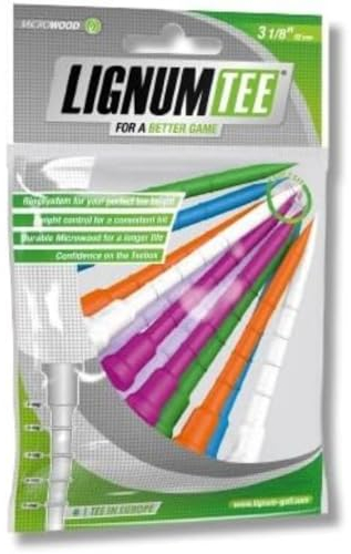 LIGNUM Unisex-Adult Golf Tee, Gemischte Farben, 82Mm
