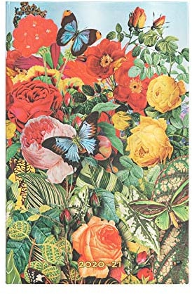 Paperblanks DD4101-6 Kalender 18 Monate 2020-2021 Schmetterling Vertikal | Maxi (135 × 210 mm)