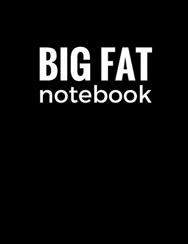 Big Fat Notebook (600 Pages): Black, Extra Large Ruled Blank Notebook, Journal, Diary (8.5 x 11 inches) (Journals and Notebooks)