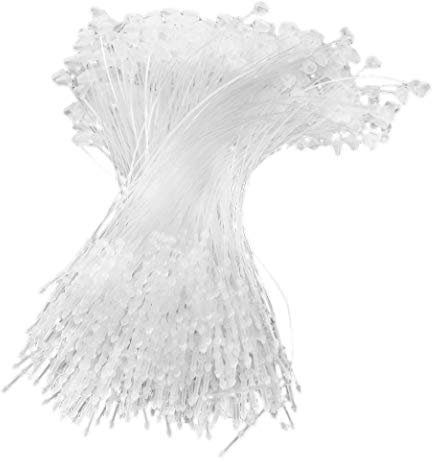 HAND White/ Black Tagging Fastener Loops with Lock - Appx 500 pcs per Bag (WHT 3) by Well Made Tools