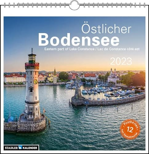 Östlicher Bodensee 2023: Postkarten-Tischkalender