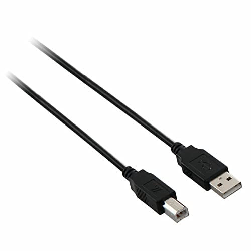 V7 3m USB A-B M/M - Cable USB (3 m, USB A, USB B, Male connector / Male connector, Negro)