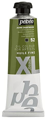 Pébéo - Huile Fine XL 37 ml - Peinture à l’Huile Jaune – Peinture à l’Huile Pébéo - Jaune Chartreuse 37 ml