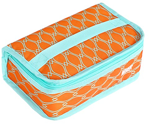 MIER Kleine Lunch-Tasche Mini Kühltasche für unterwegs 3,5L Leichte Picknicktasche Damen und Herren für Arbeit, Schule, Auto, Picknick, Strand-Orange