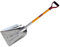 Defender Tools Aluminium Metal Snow Scoop Shovel/Muck Out With Fibreglass Handle