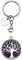 GEHECRST Lebensbaum Schlüsselanhänger Natürlich Edelstein Anhänger Chakra Heilsteine Glückbringer Schlüsselbund Keychain Energietherapie Healing Dekoration (Amethyst)