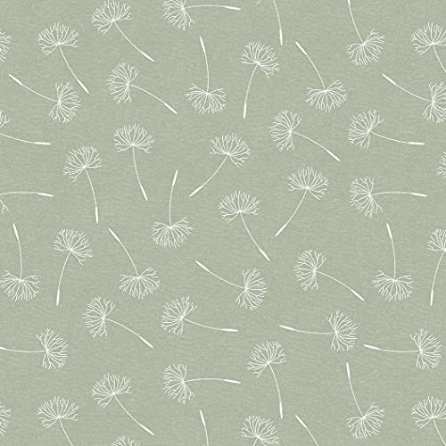 Karina Home Megan Wipe Clean Tablecloth Vinyl PVC Round (Round, 138cm, Sage Green)