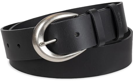 Levi's Damen Casual Ledergürtel, Schwarze Schlaufe, 2X