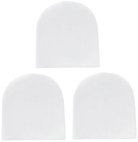 Snegyu 3er Pack Babymützen Kinder Baby Unisex Baumwoll-Strickmützen für 0-12 Monate Neugeborene Babymütze Nursery Beanie Mütze, weiß 3 Stück, 0-3 Monate