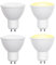 Luxvista 5W GU10 Dusk to Dawn Outdoor LED Lights Sensor Bulbs, Equivalent to 50W Incandescent, Warm Light 2700K Auto On/Off Lamps for Porch, Garage (Non-Dimmable, 4-Pack)