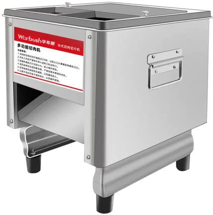 Trancheuse de viande commerciale Machine à découper la viande en acier inoxydable Coupe-viande fraîche et électrique Trancheuse Saucisson