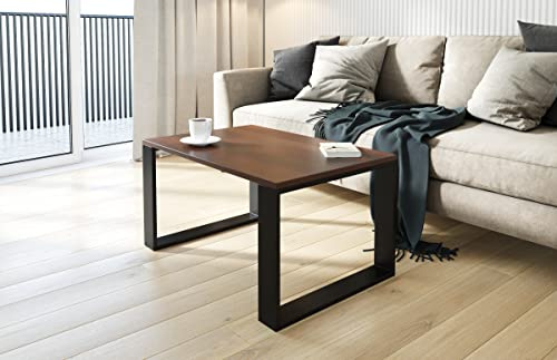 AKKE Couchtisch Wohnzimmertisch Beistelltisch Tisch Für Wohnzimmer Walnuss 90 x 60 x 45