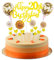 Décoration de Gâteau 20e Anniversaire - Joyeux Anniversaire 20 Ans pour Femme et Homme