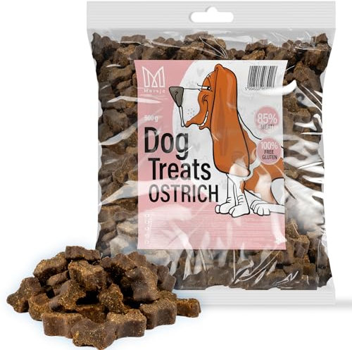 MERSJO Collations d'Entraînement pour Chiens, 500 g - Nourriture Sèche, Friandises - Viande Légèrement Séchée, Adaptée à Toutes les Races et Tailles, Bouquet