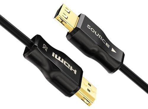 huaham Cable HDMI 2.1 de fibra óptica 8K de 5 m, cable HDMI de ultra alta velocidad 48 Gbps, 8 K60 Hz y 4 K120 Hz, compatible con eARC, Dolby, HDCP 2.2 y 2.3